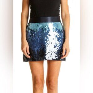 NWT Express Ombré Sequins Mini Skirt  10